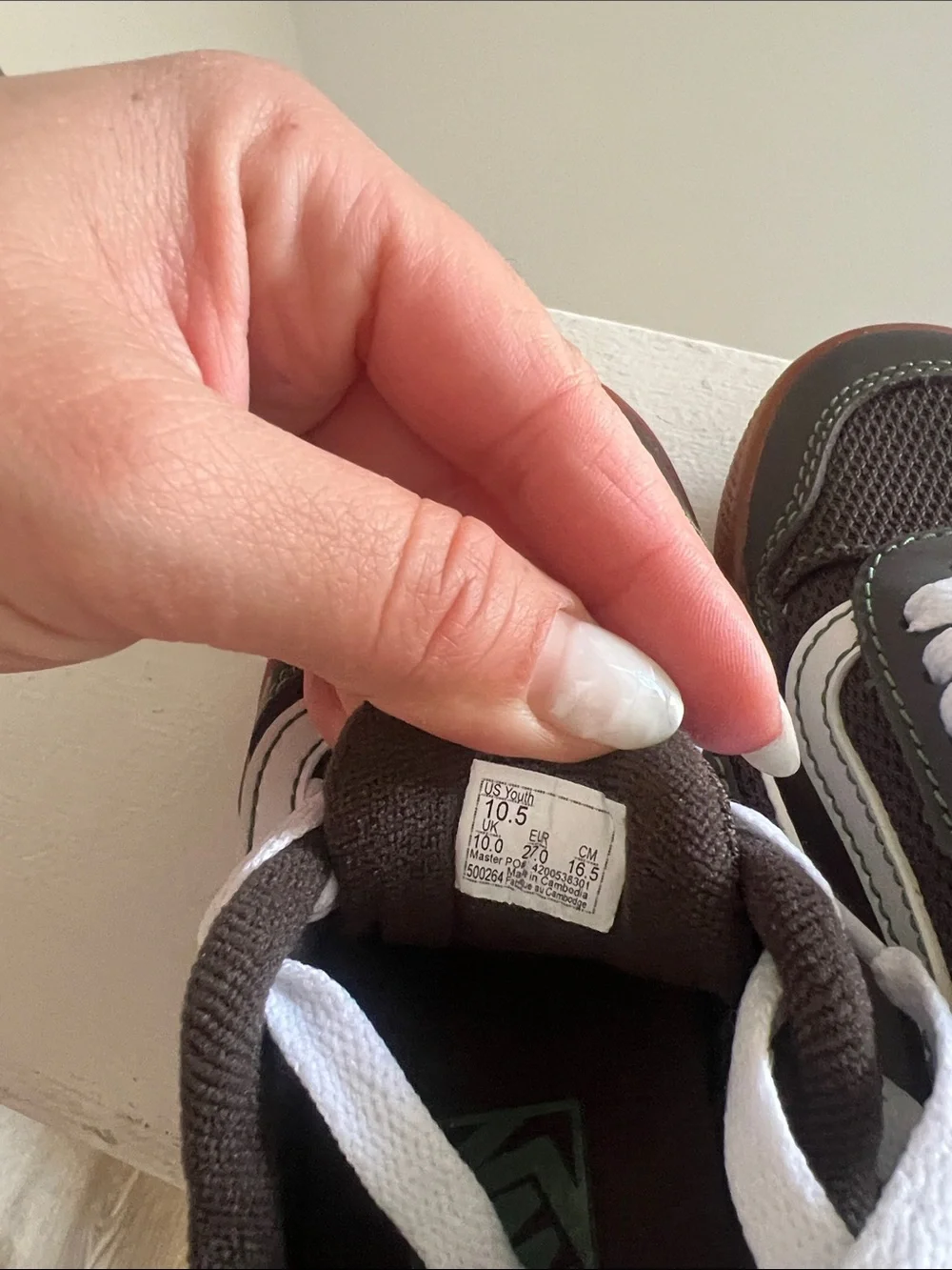 Vans Kids Black, White & Brown Low-Top Sneakers